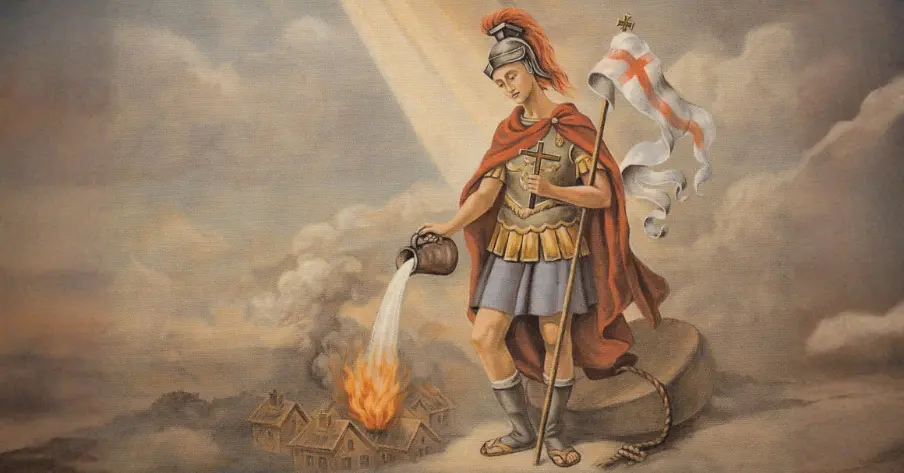 Sveti Florijan gasi vatru